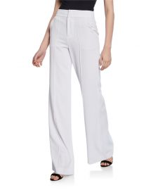 Alice   Olivia Dylan High-Waist Wide-Leg Pants at Neiman Marcus